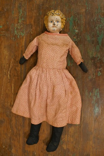 Antike Karl Standfuss Juno 16" große Blechkopf Puppe Germany 1898-1930er Jahre