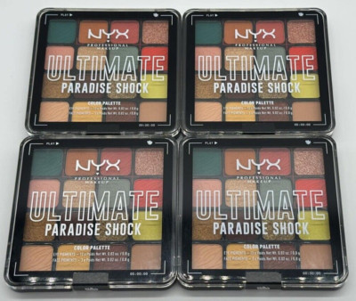 4PK NYX Ultimate Color Palette ~ Paradise Shock USPRO2 ~ NEW ~ FAST SHIP