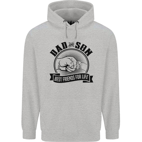 Dad & Son Best Friends Fathers Day Childrens Kids Hoodie - Picture 41 of 80