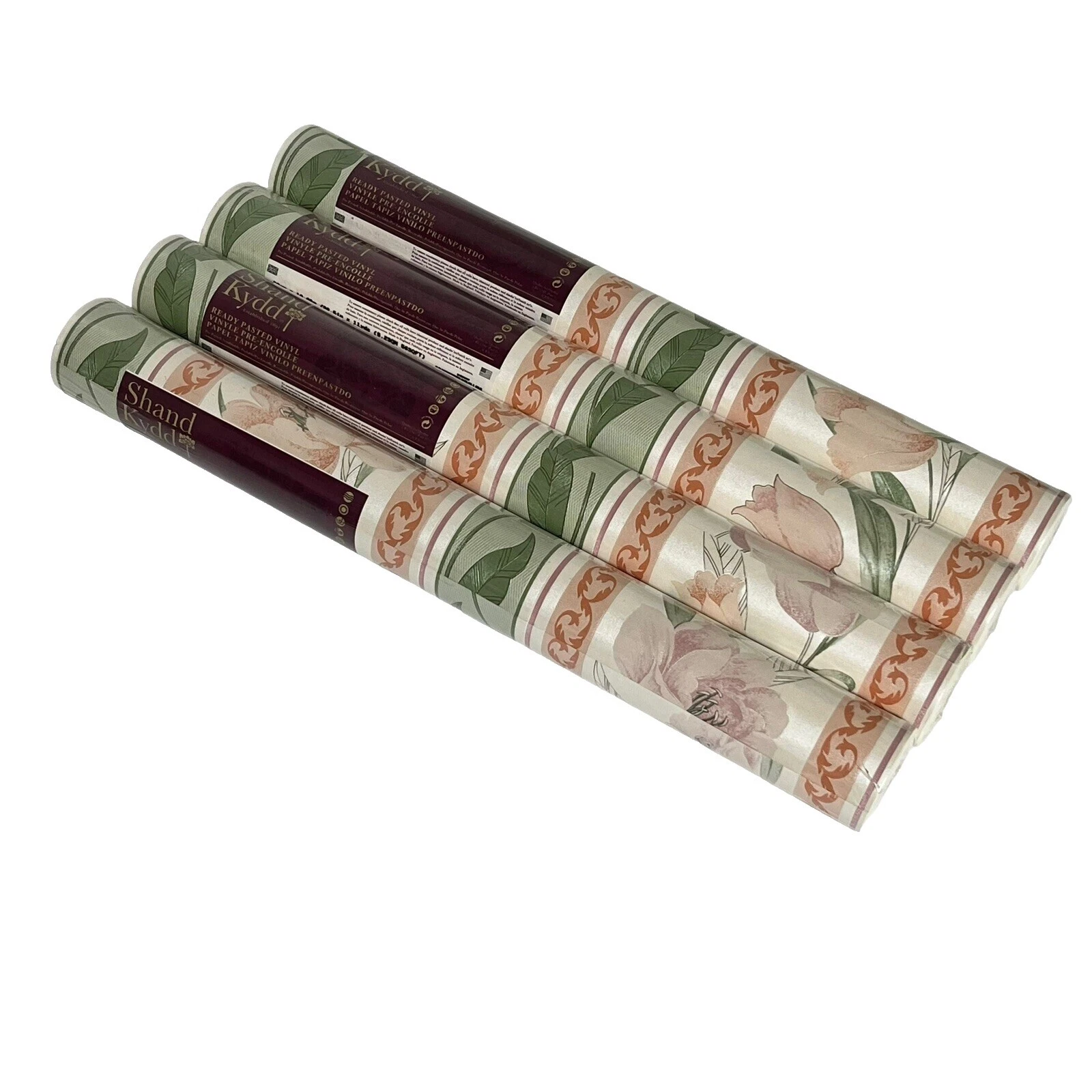 Papel pintado floral multicolor rollos y hojas