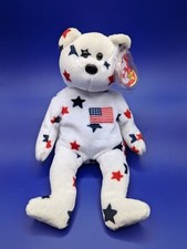 TY Glory Bear Beanie Baby Retired Mint with Tag Plush Stuffed Animal