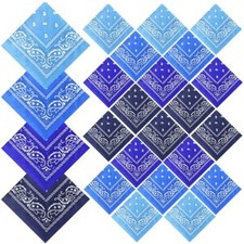 24 Pcs Bandanas Bulk 22 x 22 Inch Paisley Bandanas Multi Purpose Outdoor Scar...