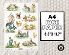Retro Easter #1 | A4 Rice Paper | ITD Collection | Decoupage Paper ...