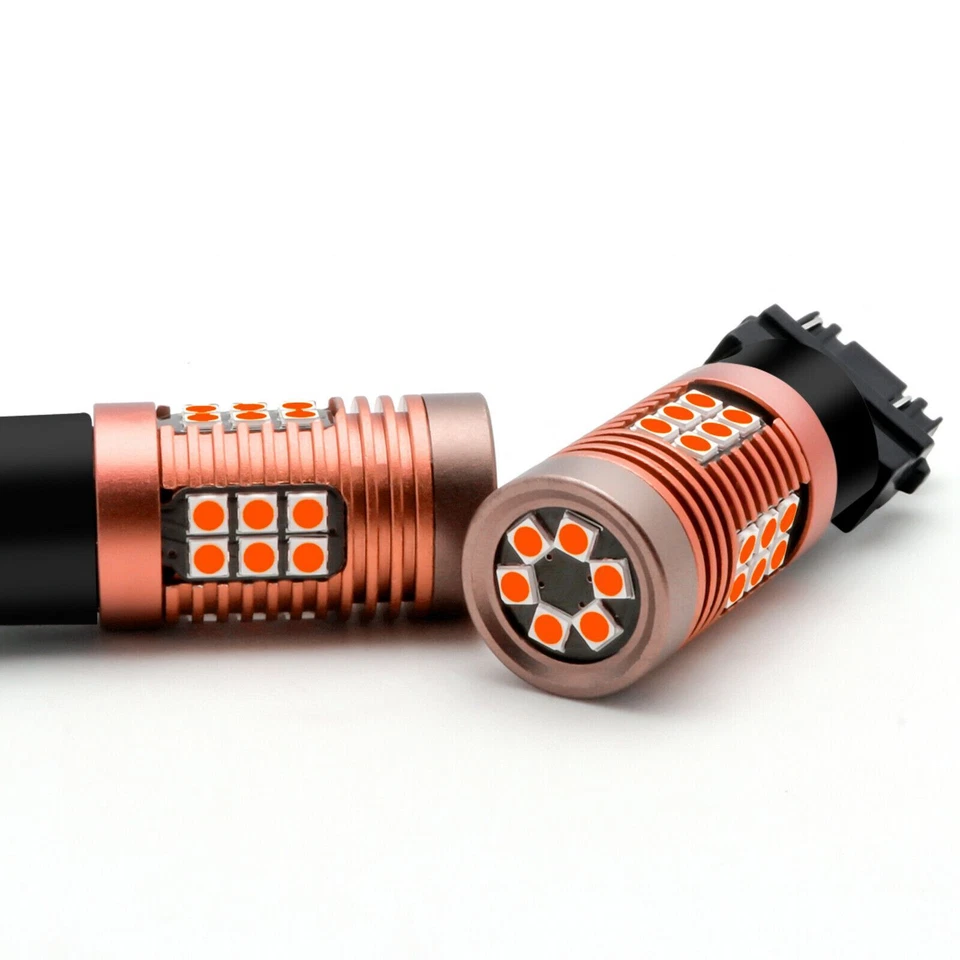 3157 3157K LED Freno Trasero Parada Señal de Giro Intermitente Bombilla Lámpara Rojo Puro Foto 3 de 4