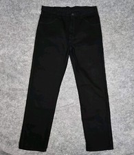 NWT Rustler by Wrangler Jeans 36x32 Black Regular Fit Straight Leg