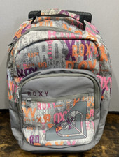Roxy Multi-color Graffiti Backpack Roller Suitcase Adjustable Straps