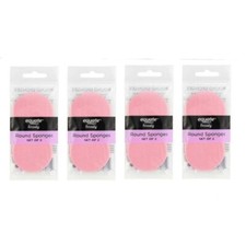 Equate 2 Piece Round Beauty Cosmetic Sponges Foundation Application 4 Pack 8 Pcs