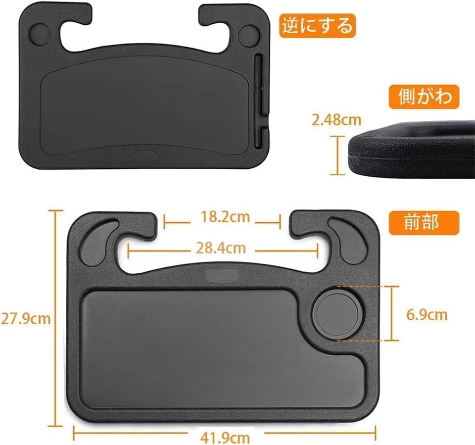 Steering wheel mounting table car tray driver's seat laptop ipad dining desk - Image 3 of 4