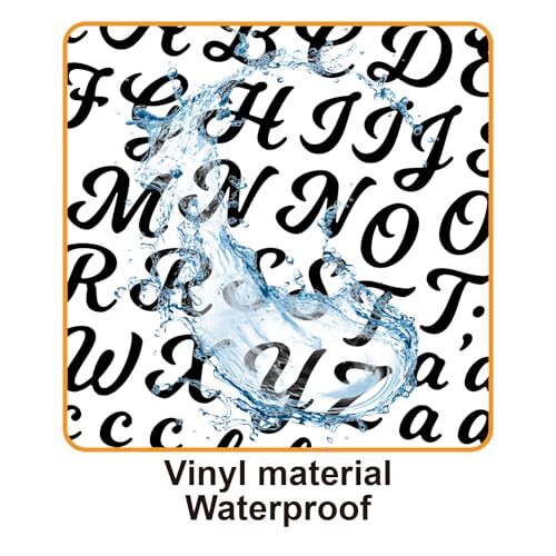 3040Pcs 20 Sheets Small Letter Number Stickers, 1/2inch Black (Writing Style) - Picture 5 of 5