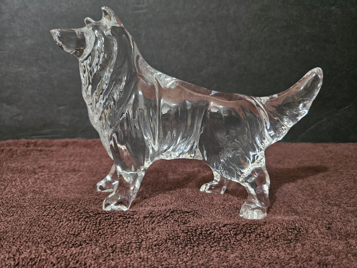 RARE BACCARAT CRYSTAL ZODIAC DOG FIGURINE LIMITED EDITION 7