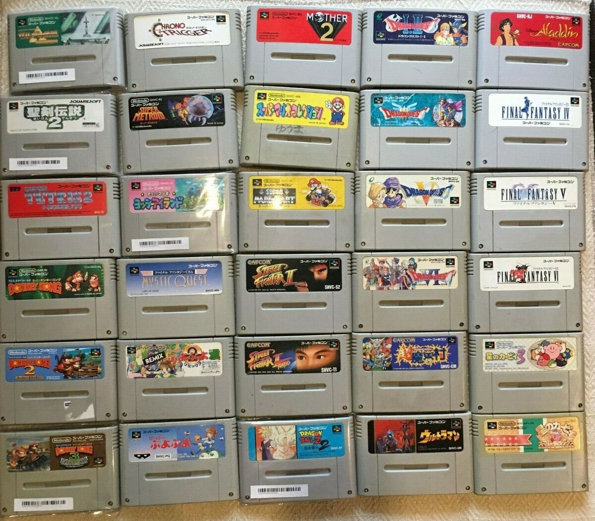 Super Famicom Japanese SNES games Zelda Mario Kart Mother 2 Super Famicom Japanese SNES games Zelda Mario Kart Mother 2