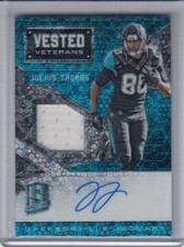 JULIUS THOMAS 2016 Spectra Vested Veterans Jersey Auto Blue #14 4/50 Jaguars