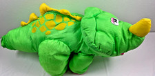 Fisher Price Puffalump Dino Roars Green Triceratops Dinosaur Plush Vintage 1992