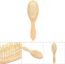 Wooden Hair Brush with Wooden Bristles, Anti Static Detangling Cushioned UK