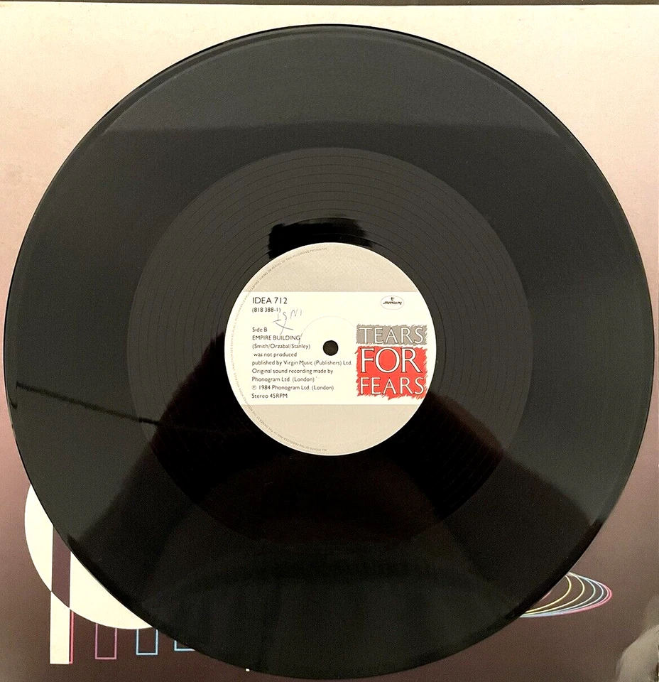 Tears For Fears- Mother's Talk Extended / Empire Building- 12" U.K. Vinyl Single - Image 2 of 2