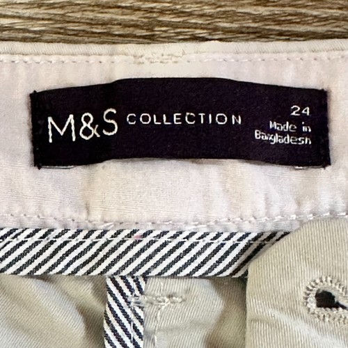 Pantalones Cortos Chinos Marks And Spencer M&S Gris Reino Unido 24 (W44") - Imagen 3 de 8