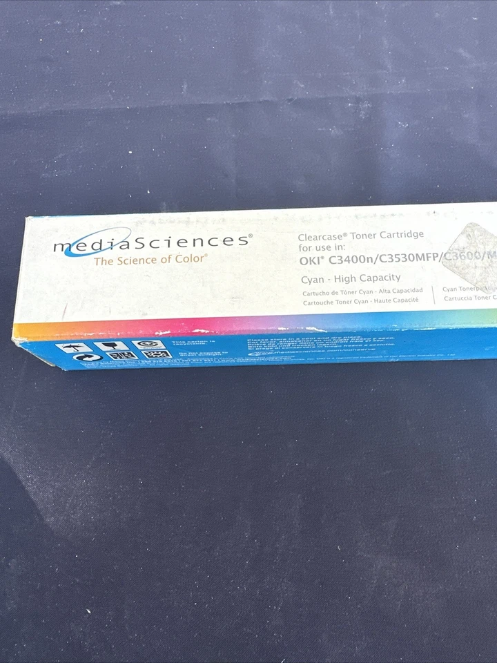 Cartucho de tóner Media Sciences, OKI C3400n/C3530MFP/C3600 - Negro Foto 2 de 3
