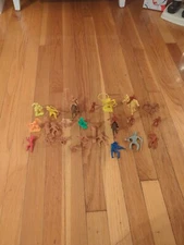 Lot Of Vintage BMC, MPC, Tim-Mee, Cowboys And Indian Horses Plastic Toys