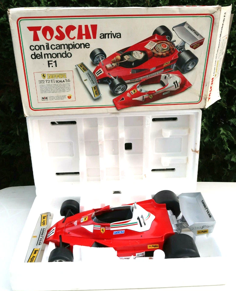 Echelle 1/6° Ferrari 312 F1 Lauda 69Cm Superbe Etat + Boite Toschi Polistil 1977 - Immagine 2 di 4