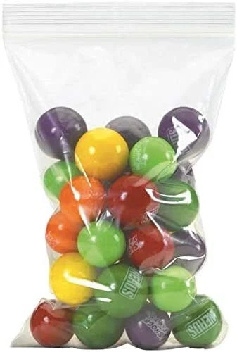 2" x 6" Reclosable Resealable Zip Seal Lock Clear Plastic 2x6" FDA Bags 4 MIL