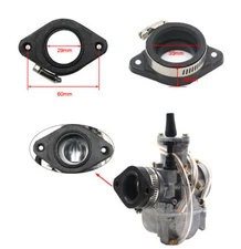 Motorcycle Rubber Adapter Interface Pipe fit on 28/30mm Carburetor UTV ATV