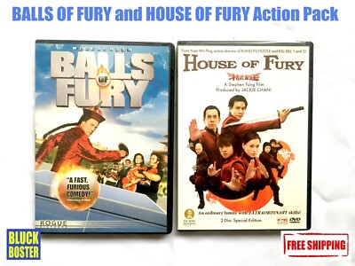 HOUSE OF FURY by Jackie Chan & BALLS OF FURY Christopher Walken  Action Pack 