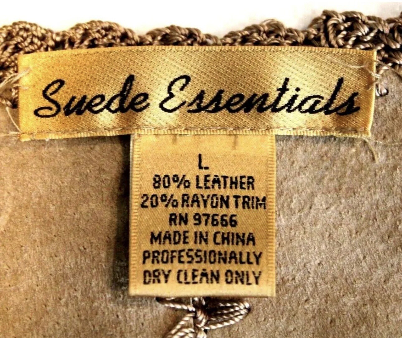 Suede Essentials Brown Patchwork Button Shirt Jac… - image 12