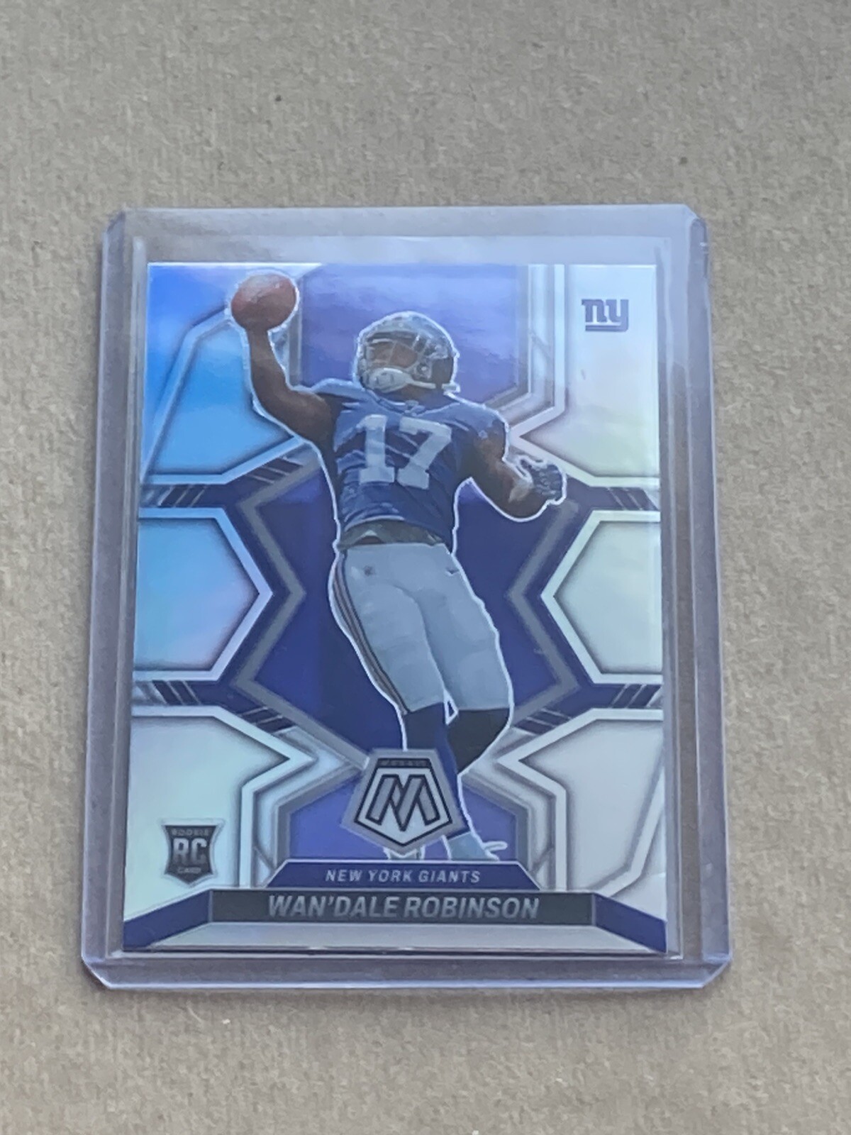 2022 Mosaic Wan'Dale Robinson Rookie #330 Silver Prizm New York Giants