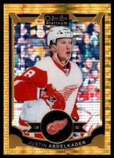 2015-16 O-PEE-CHEE PLATINUM SEISMIC GOLD JUSTIN ABDELKADER 13/50 DETROIT RED