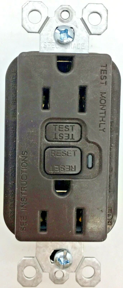 LOT OF 10 Legrand Pass Seymour Test Monthly 1595 GFCI BROWN FREE SHIP b - Image 2 of 4