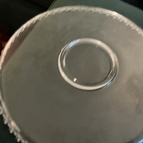 Vintage MCM IMPERIAL GLASS-OHIO Candlewick Clear 12 inch Cupped Edge Torte Plate - Picture 14 of 17