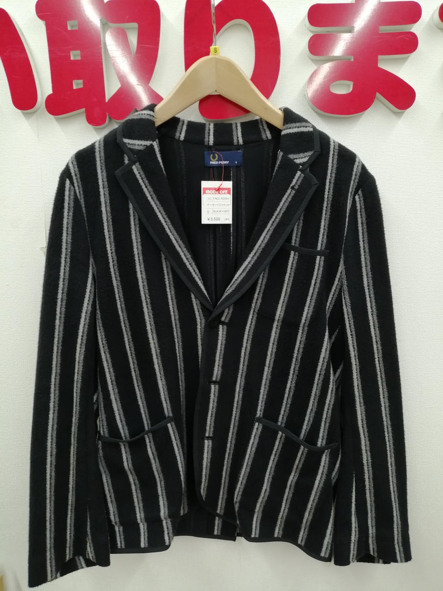 FRED PERRY ブラック ジャケット XS Fred Perry Tailored Jacket Black x WHT S from Japan '361 | eBay