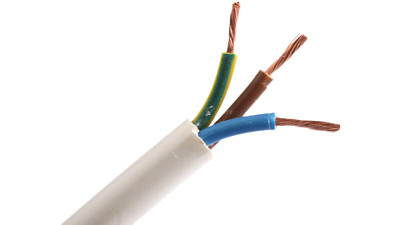 3183Y 3-adriges Stromkabel 1,5mm² 50m Trommel weiß flexibel rund PVC Mantel
