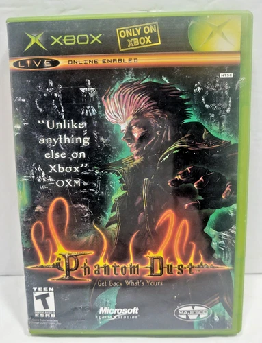 Phantom Dust (Microsoft Xbox, 2005) w/Case & Manual Untested