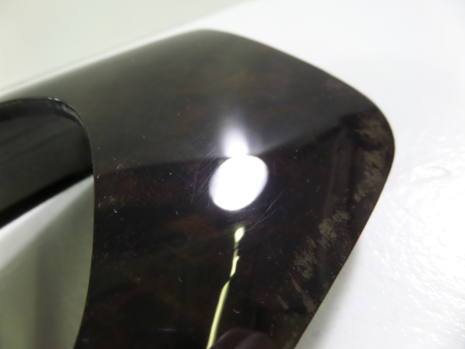 06-13 Bentley Continental Flying Spur Rear Left Door Dark Stained Bur Wood Trim
