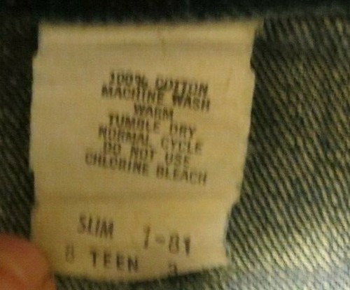 Teen Luv It Straight Leg Jeans With Fringe Back Pockets Size 21" X 32" - Picture 3 of 7