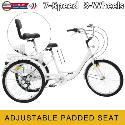 Wheel 7 Speed Tricycle Cruise Bike 