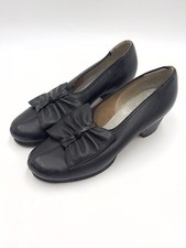 Vintage 1930 s 1940 s Bally Switzerland Black Leather Pump Shoe Size 6 Women s