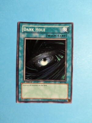 1996 1st Edition Dark Hole Super Rare Yu-Gi-Oh! Card SDJ-026 | eBay