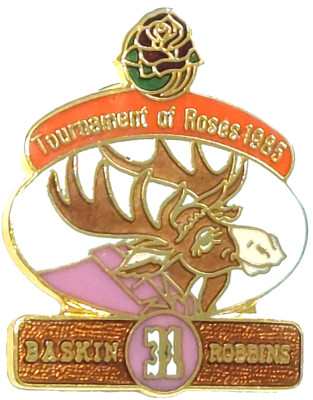 Rose Parade 1985 Baskin Robbins Ice Cream 96th Tournament of Roses Lapel Pin