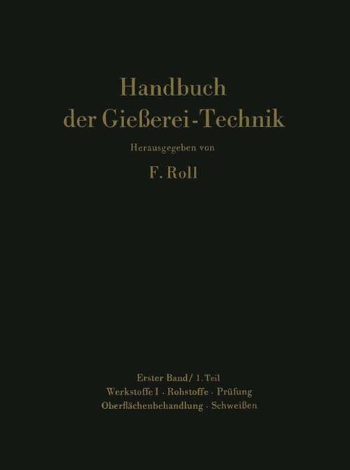 Handbuch Der Gießerei-technik | Franz Roll | Taschenbuch | Paperback |