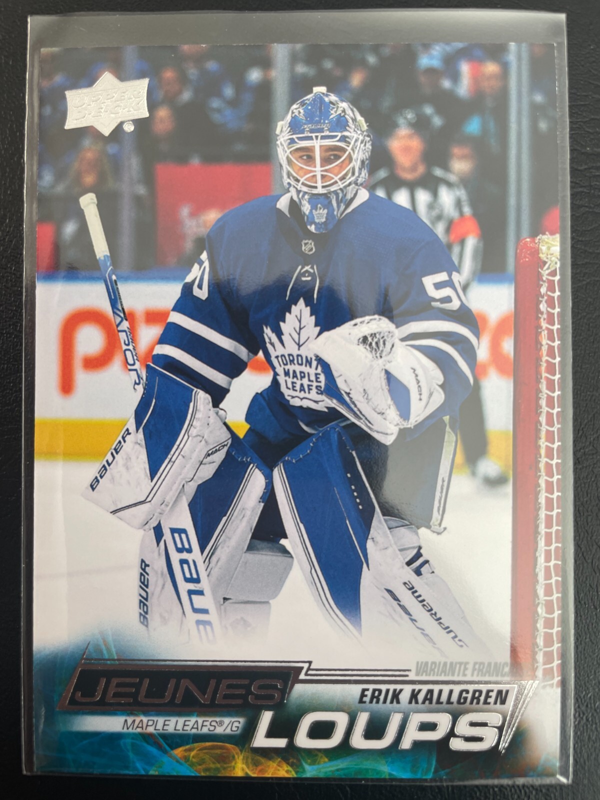 Erik Kallgren 2022-23 Upper Deck Young Guns French Jeunes Loups SP RC Card #208