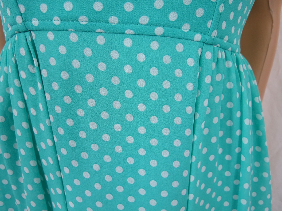 Forever 21 Women Dress Size Small Polka Dots Spaghetti Strap Green | eBay Forever 21 Women Dress Size Small Polka Dots Spaghetti Strap Green | eBay