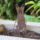 Basenji Corten Steel Dog Silhouette