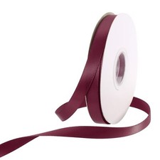 Dark Red Satin Ribbon 3/8"x100 Yard Double Face Grosgrain Gift Wedding Bows