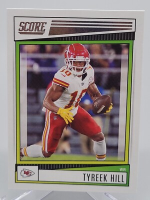2022 PANINI SCORE TYREEK HILL BASE FOOTBALL CARD CHIEFS NFL donruss topps fleer