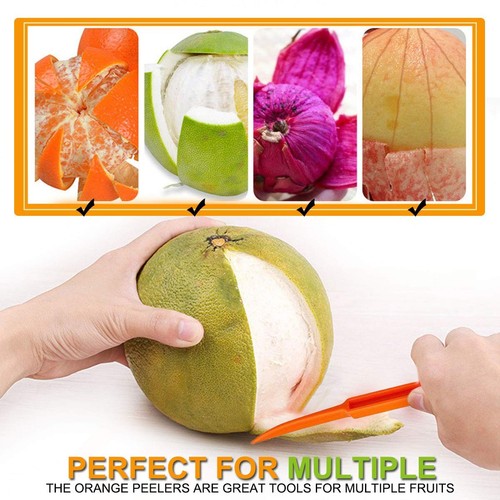 Orange Peeler Tools Citrus Peel Cutter Plastic Fruit Slicer Cutter Lemon Peel... - Bild 4 von 7