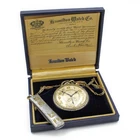 Antique Hamilton 12s 17j Grade 916 Model 1 w/Box & Chain Pocket Watch #WB5255-2