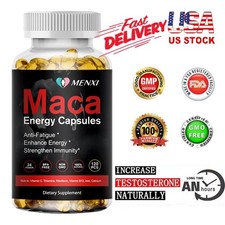 Peruvian Maca 120 Capsules Extract Men & Women Enhancing Libido Highest Potency