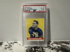 1948 Leaf Sid Luckman Yellow Background PSA 4 (MC)